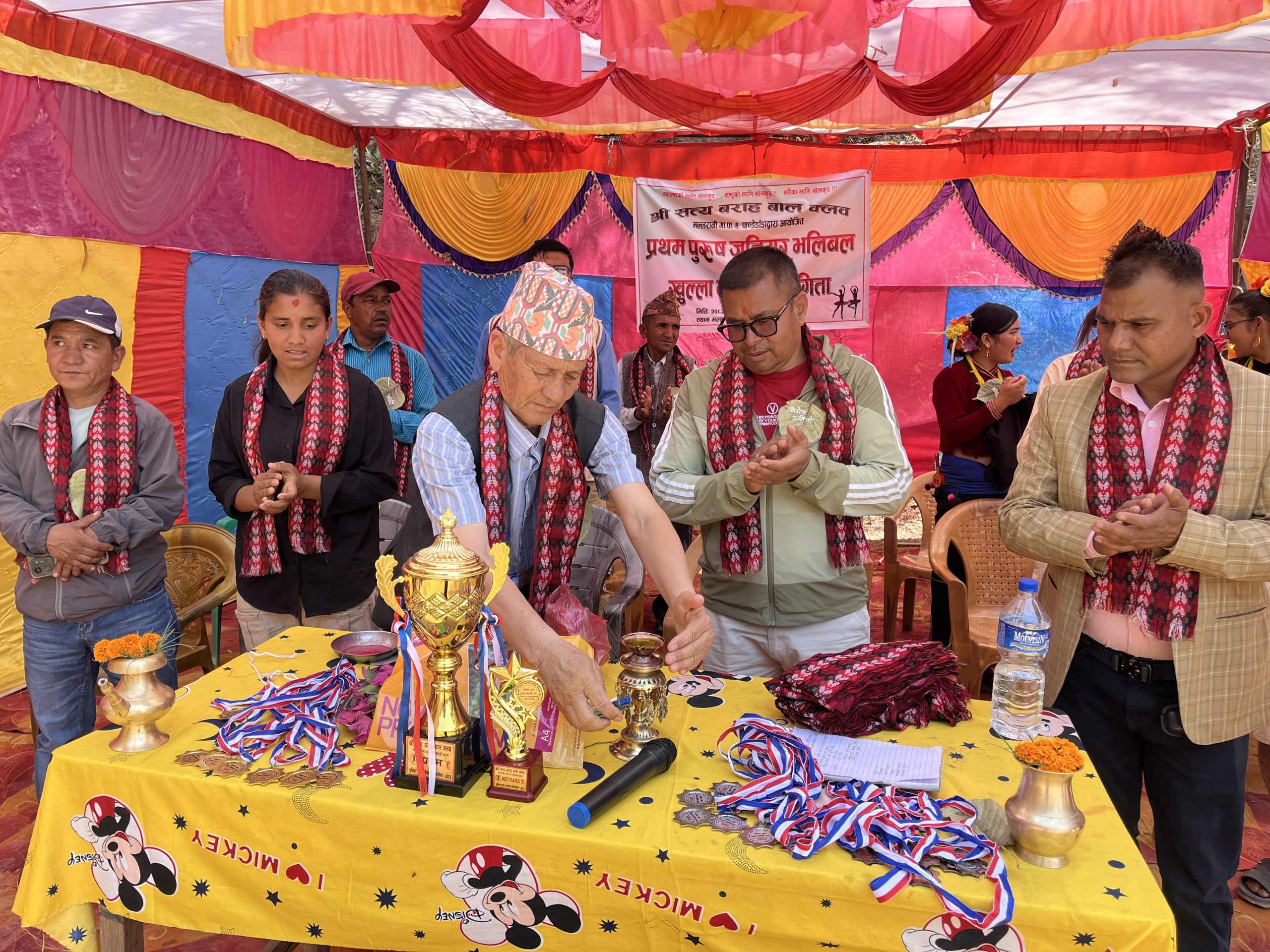 मल्लरानी–४ पाण्डेडाँडामा जुनियर भलिबल र खुल्ला नृत्य प्रतियोगिता सुरु, भोलिसम्म सञ्चालन हुने