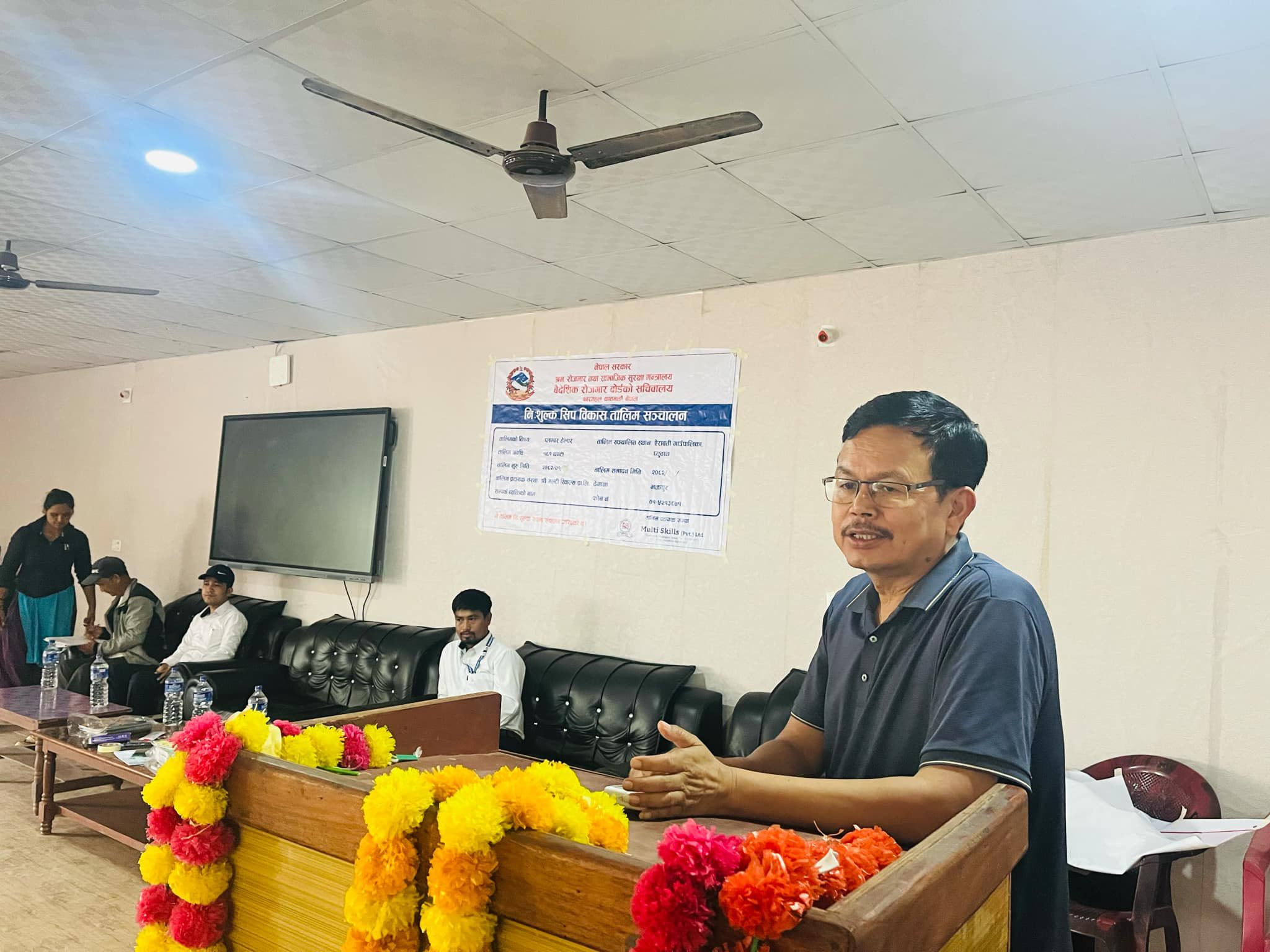 ऐरावतीमा एक महिने प्लम्बर हेल्पर तालिम सुरु